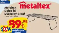 METALTEX DOLAP İÇİ DÜZENLEYİCİ RAF